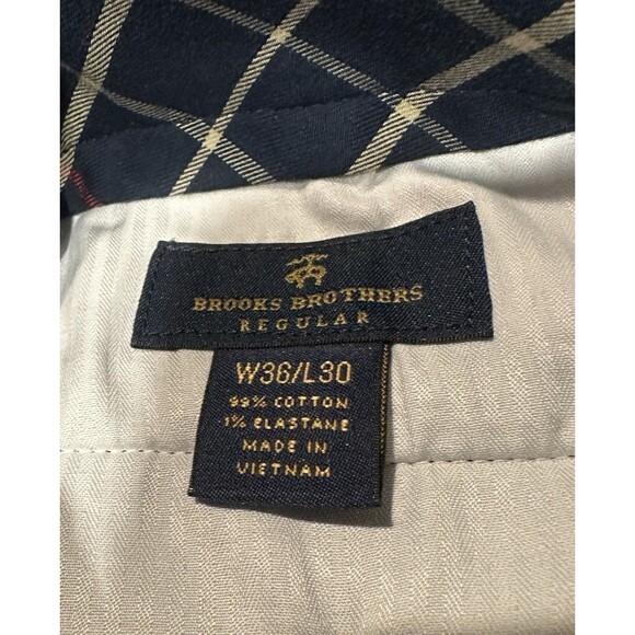 Brooks Brothers Wide Wale Corduroy (36x30) Navy Regular Fit Academia Chino Pant - Picture 4 of 8